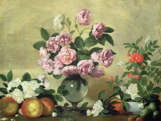 Blumen und Früchte